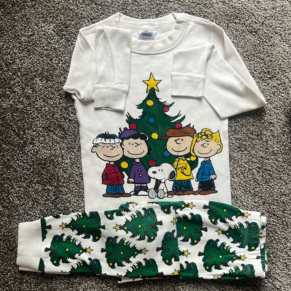 Snoopy Holiday Trees Long Johns